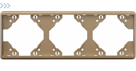 Горизонтальная тройная рамка, шампань (50931 TCH)